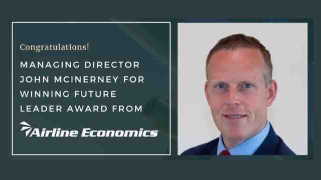 John McInerney Named Airline Economics Magazine's 2020 Future Leader of the Year