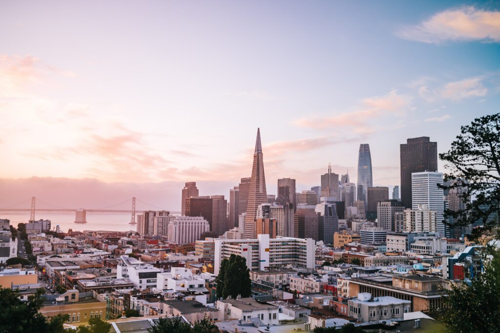 The beautiful skyline of San Francisco.